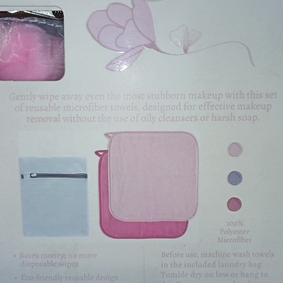 Lily Eden Reusable Make up Makeup Remover Towel Pads Box Set - Picture 5 of 13